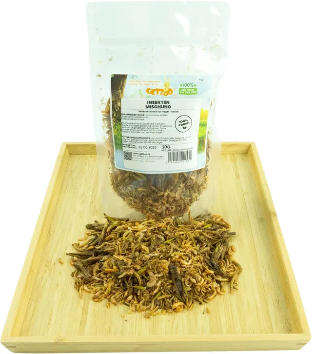 getzoo-insektenmischung-50g-gammarus-grash-pfer-maden-mehlw-rmer-shrimps image 1