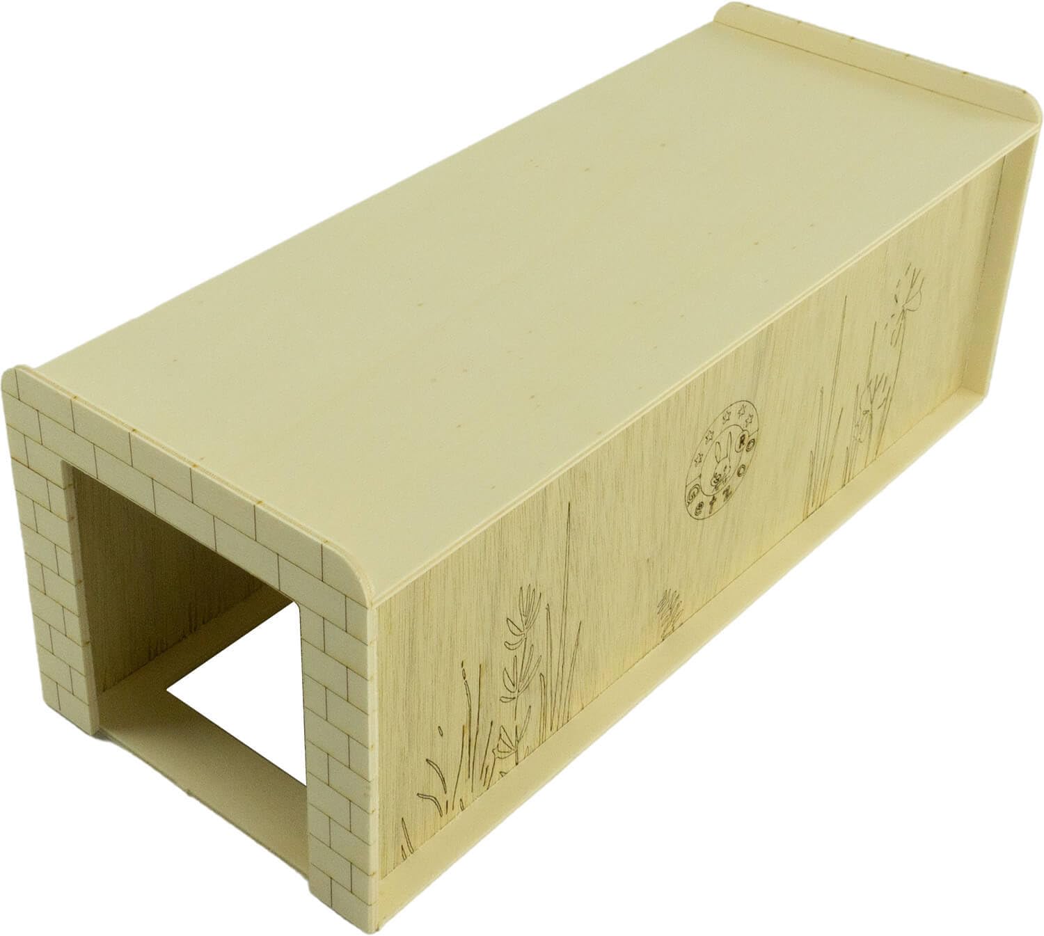 getzoo-holztunnel-30-cm-eckig-8-cm-besch-ftigungstunnel-f-r-nager image 1