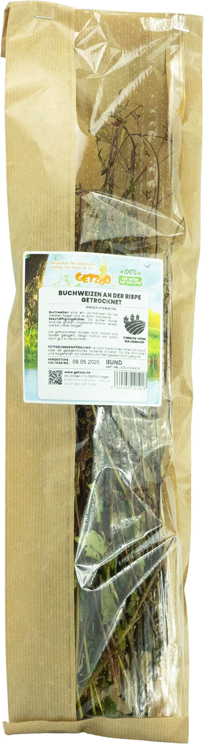 getzoo-buchweizen-an-der-rispe-bund-getrocknetes-erlebnisfutter-f-r-nager image 3