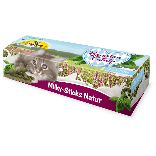 jr-farm-cat-bavarian-catnip-milky-sticks-natur-35-g-kausnack-mit-milch-und-catni image 1