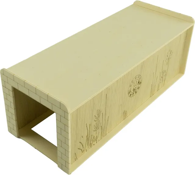 getzoo-holztunnel-30-cm-eckig-8-cm-besch-ftigungstunnel-f-r-nager image 1