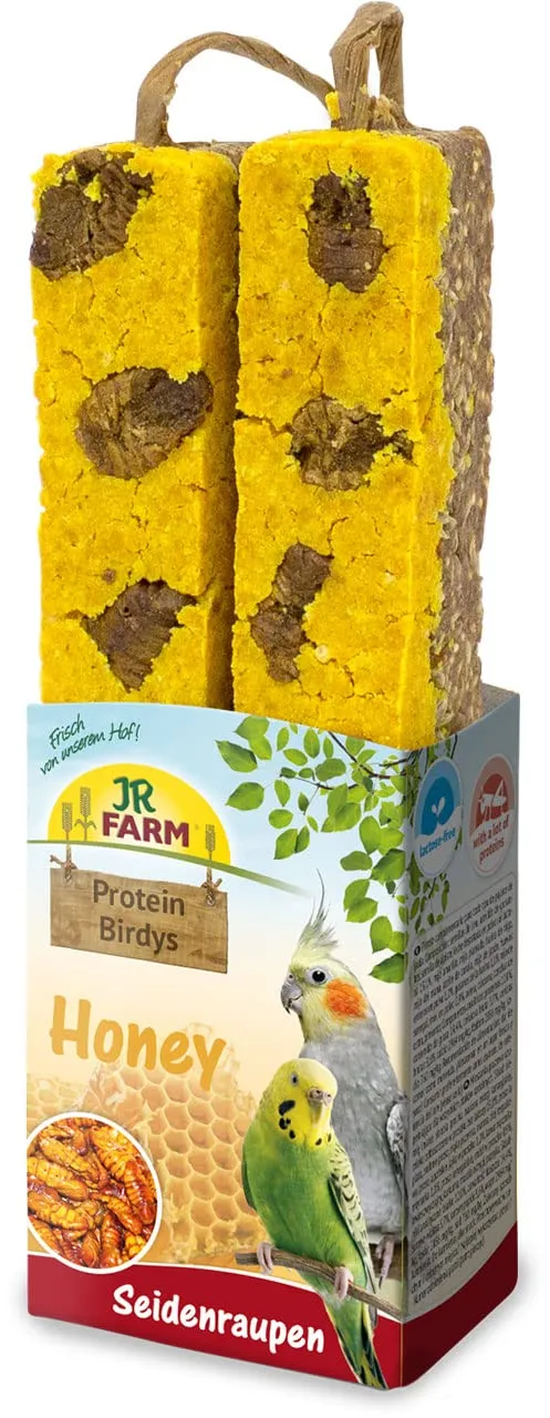 jr-farm-birds-protein-birdys-honey-seidenraupen-vogelsnack-150-g image 1