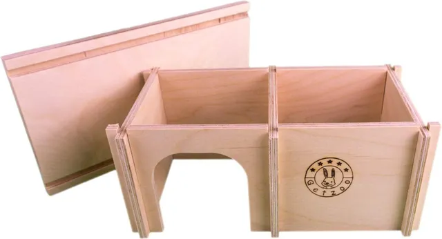 getzoo-goldhamsterhaus-zwei-kammer-wohnlabyrinth-23x13x10-cm-naturholz image 1